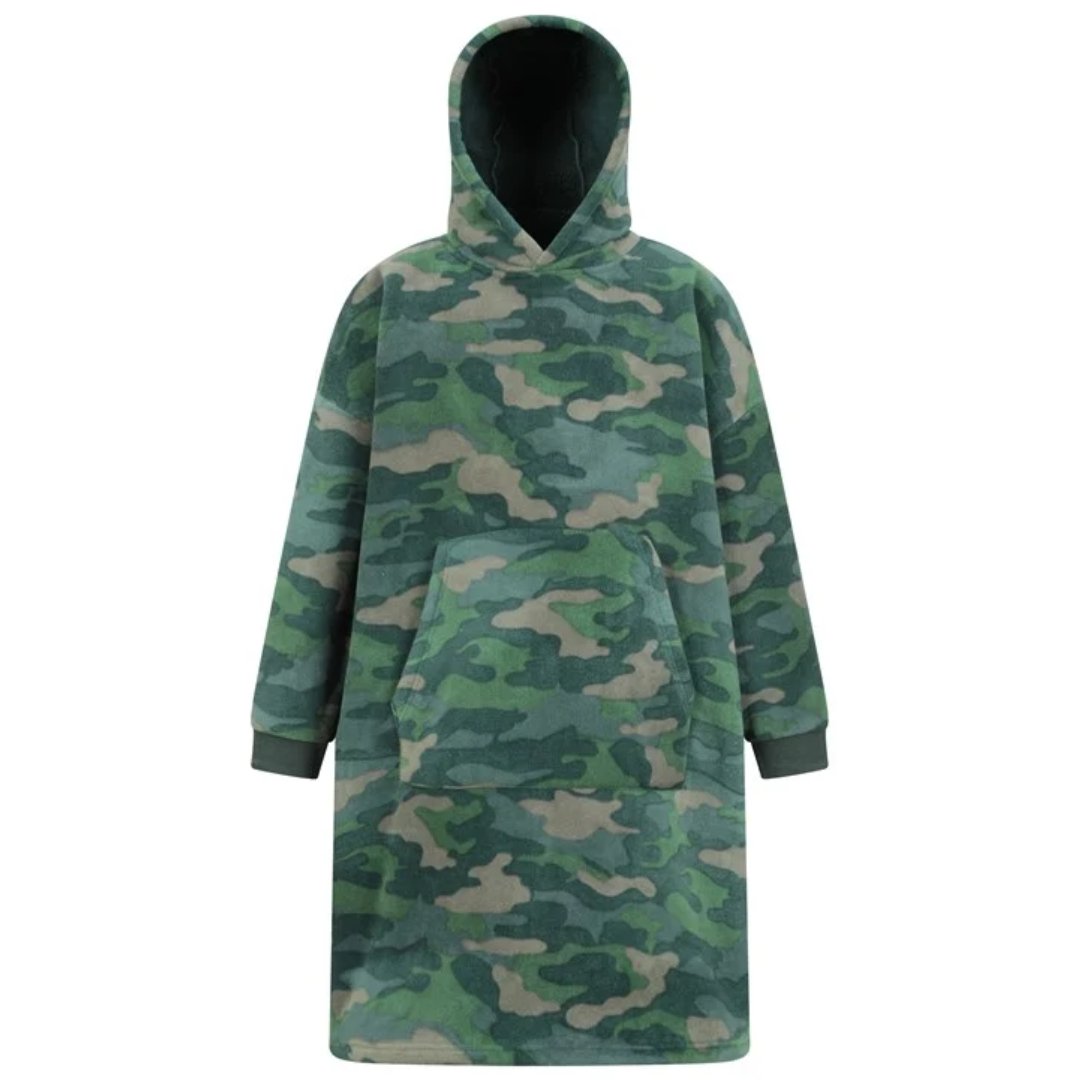 Dreamscene Camo Hoodie Blanket - Khaki | MrPRICE.online