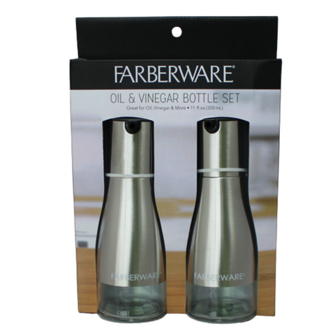 330ml Glass Oil & Vinegar Dispenser Bottle Set - MrPRICE.online