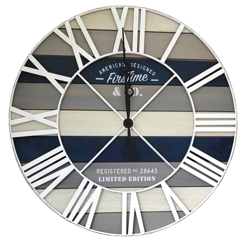Metal Round Wall Clock 24" - MrPRICE.online