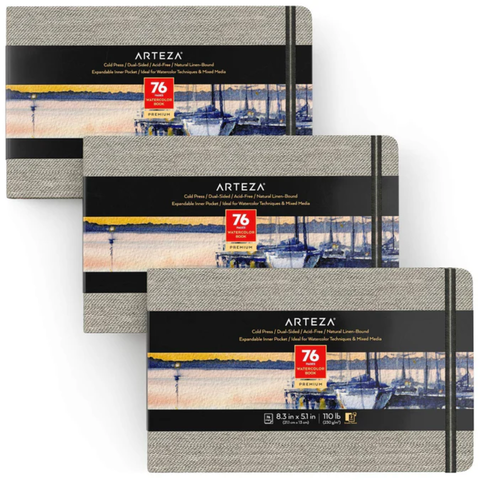 3-Pack Watercolour Books - MrPRICE.online