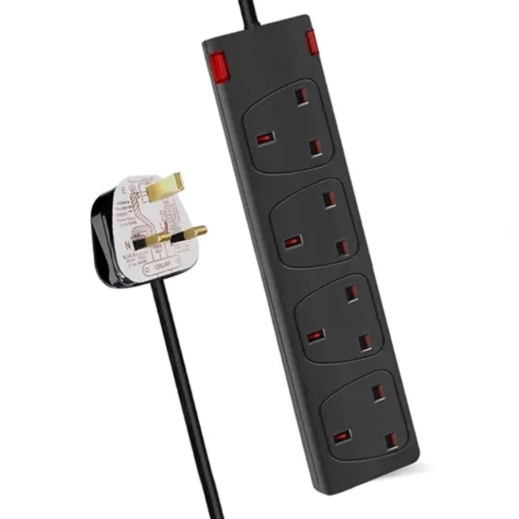4 Way Socket with Cable 3G1.25 1m – MrPRICE.online
