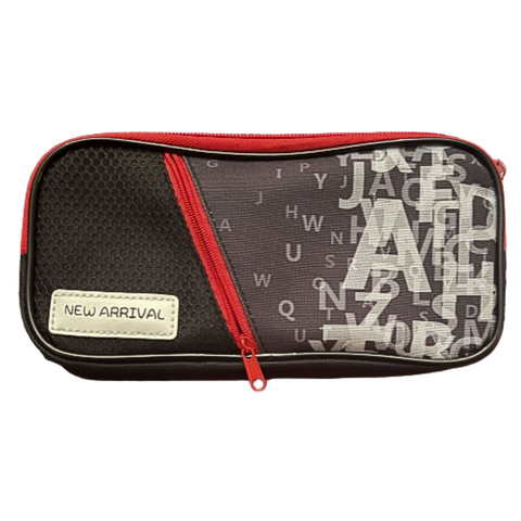 3-Zips Black Square Pencil Case - MrPRICE.online