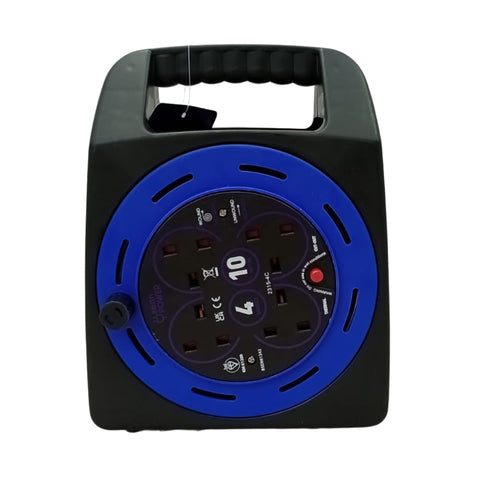 4 Way 13A Handbag Cable Reel with Thermal Cut-Out - MrPRICE.online