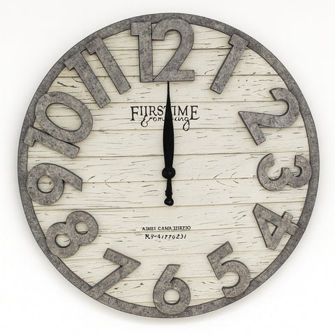 Sawyer Shiplap Wall Clock – 18" - MrPRICE.online