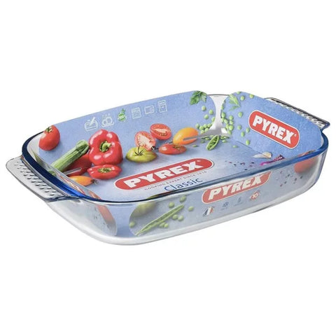 Pyrex 38x25cm Rectangular Glass Roaster - MrPRICE.online