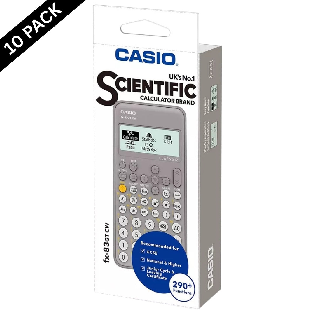 Casio FX-83GTCW Scientific Calculator – White ( Box of 10 