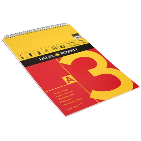 Daler A3 Spiral Pad – 150gsm, 25 Sheets - MrPRICE.online