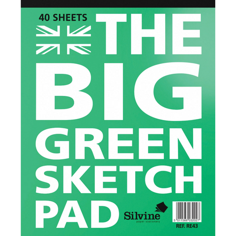 40-Sheet Big Green Sketch Pad - MrPRICE.online