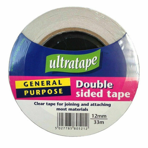 12mm x 33m Clear Double-Sided Tape - MrPRICE.online