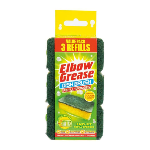 Elbow Grease Dish Brush Refill Sponges - MrPRICE.online