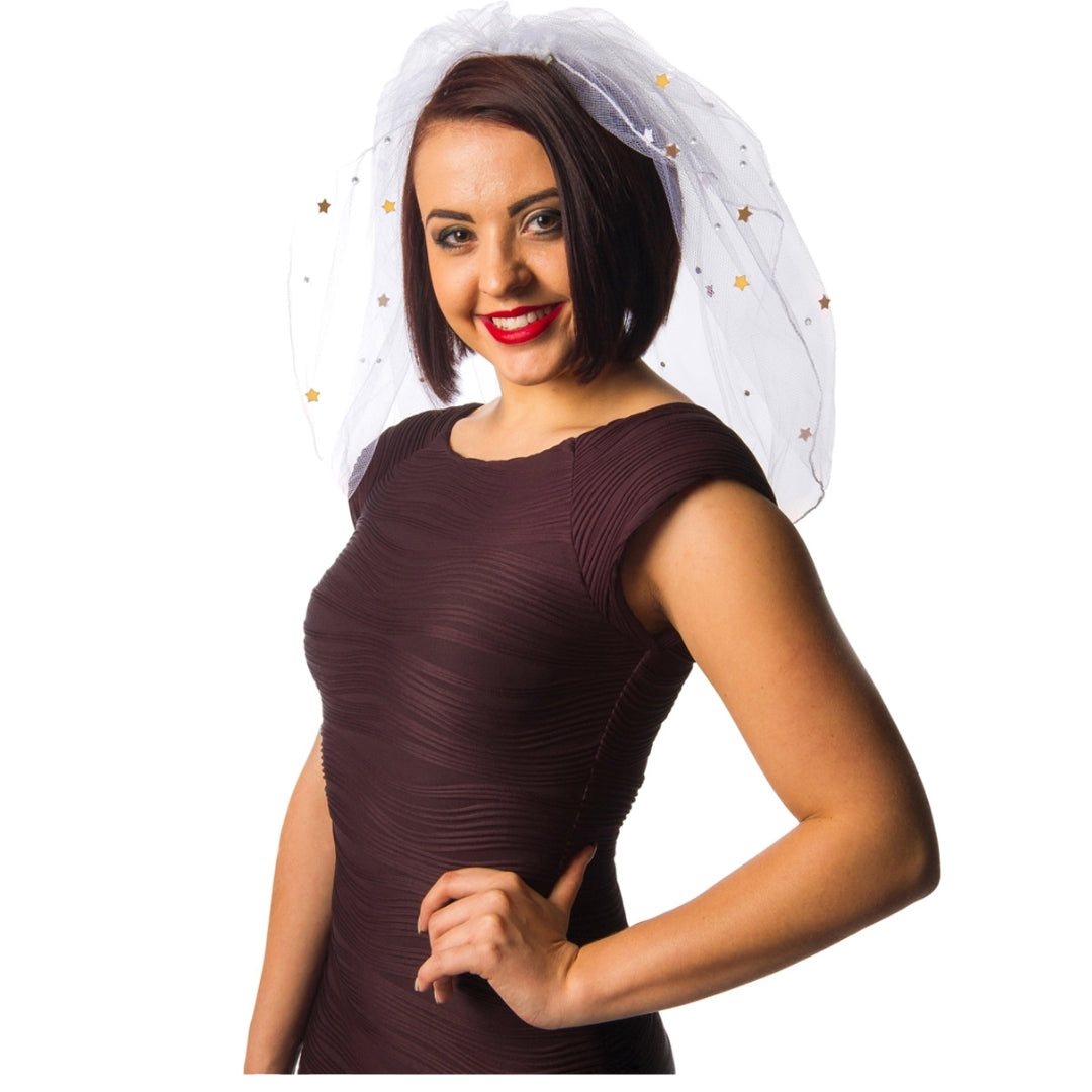 Hen Night Veil with Gold & Diamante — free download