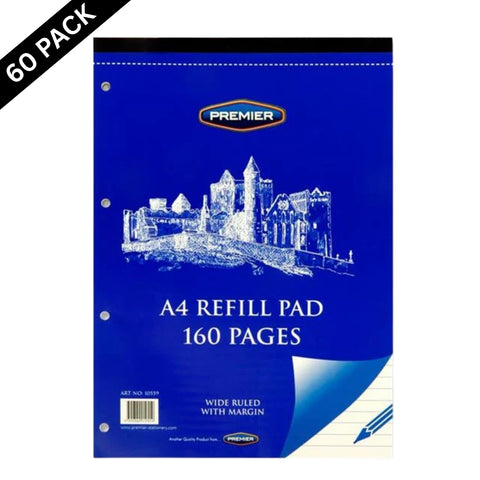 A4 Top-Bound Refill Pads Box of 60 – 160 Pages - MrPRICE.online
