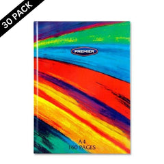 Rainbow A4 Hardcover Notebooks 160 Pages ( Box of 30 )