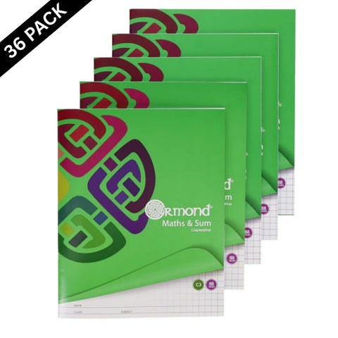 Ormond C3 Sum Copy Books 36 Pack – 88 Pages - MrPRICE.online