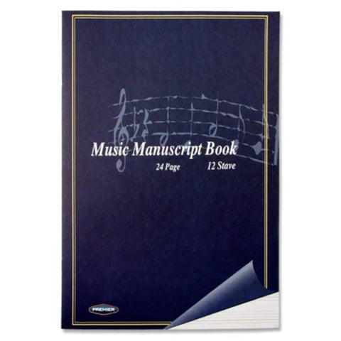 A4 12 Stave Music Manuscript Book - MrPRICE.online