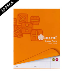 Ormond Junior Maths Copy Books 40 Pages  ( 20 Pack )