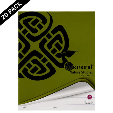 Ormond Nature Study Copy Books 20 Pack  – 40 Pages - MrPRICE.online
