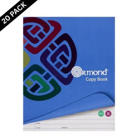 Ormond A12 Exercise Copy Books 20 Pack – 40 Pages - MrPRICE.online