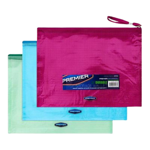 Premier Depot B5 Mesh PVC Storage Wallet - MrPRICE.online