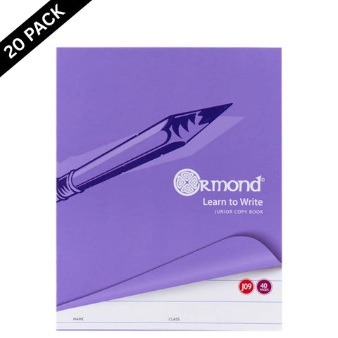 Ormond J09 Junior Copy Books 20 Pack – 40 Pages - MrPRICE.online