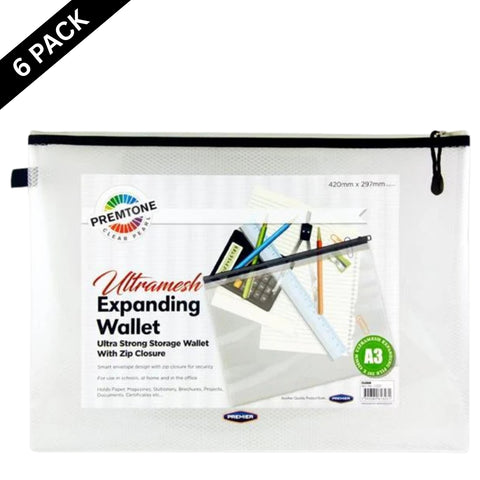 Premto A3 Ultramesh Expanding Wallet – Pearl – Box of 6 - MrPRICE.online
