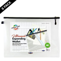 Premto A3 Ultramesh Expanding Wallet – Pearl ( Box of 6 )