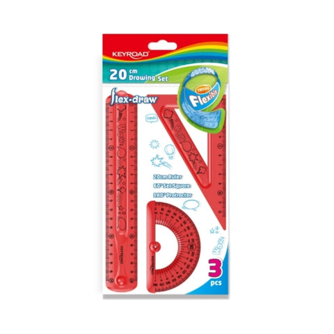 3-Piece Flexible Ruler Set - MrPRICE.online
