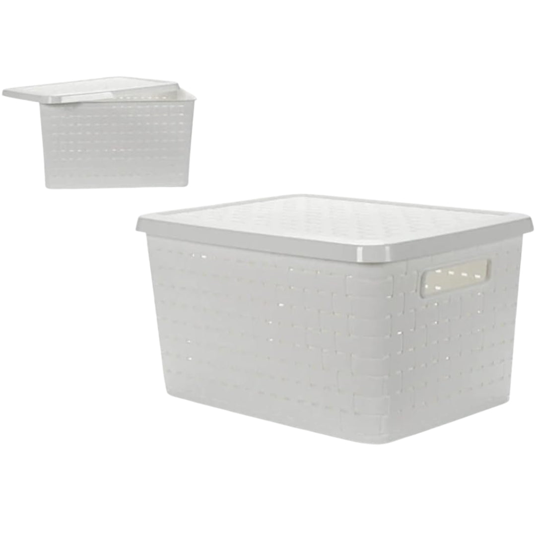40L Medium Storage Box with Handles & Lid