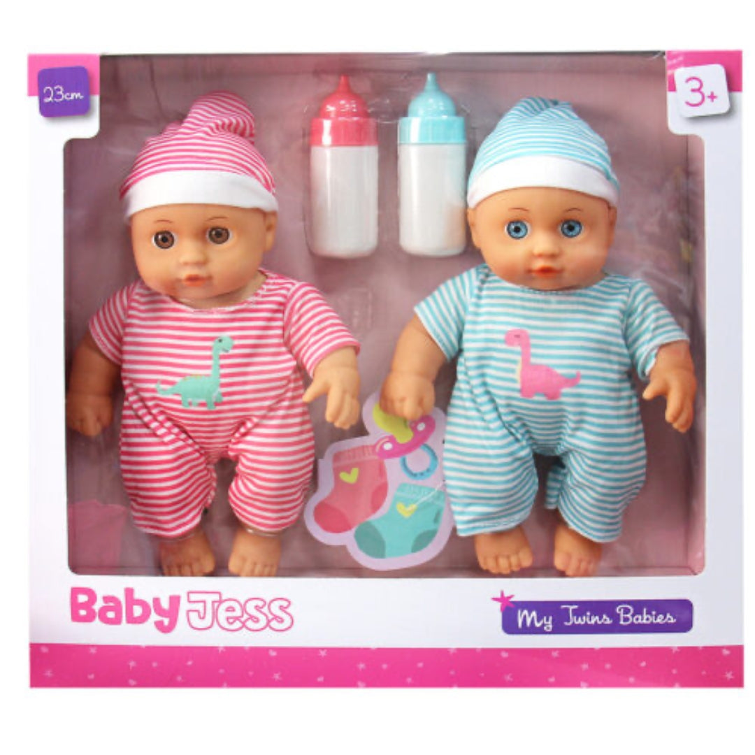 Baby Jess Twins – 2-Piece Soft Baby Doll –