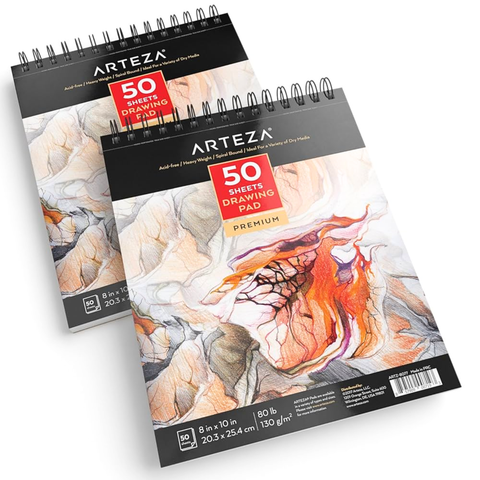 2-Pack Spiral Drawing Pads - MrPRICE.online
