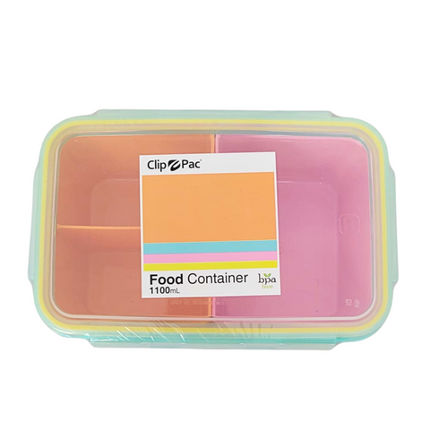 1100ml Blue Lunch Box with Divider - MrPRICE.online