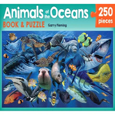 Animals of the Ocean Book and Jigsaw 250 Pieces - MrPRICE.online