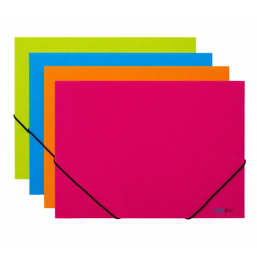 A4 3-Flap Elastic File Folder Assorted – MrPRICE.online
