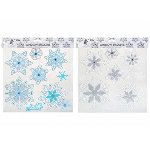 2 ASSTD SEQUIN SNOWFLAKE STICKERS - MrPRICE.online