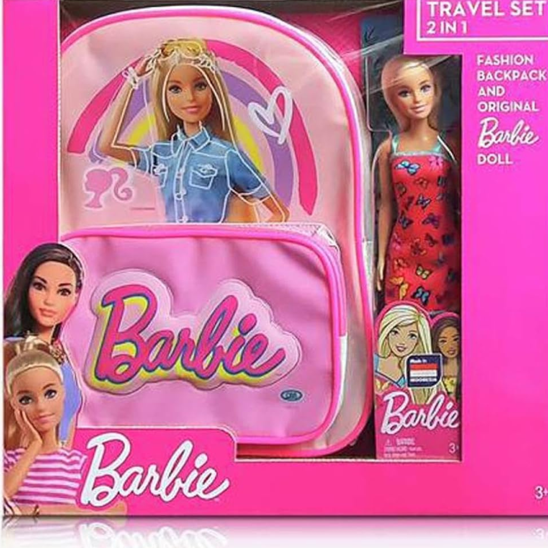 Barbie Backpack Doll Set –
