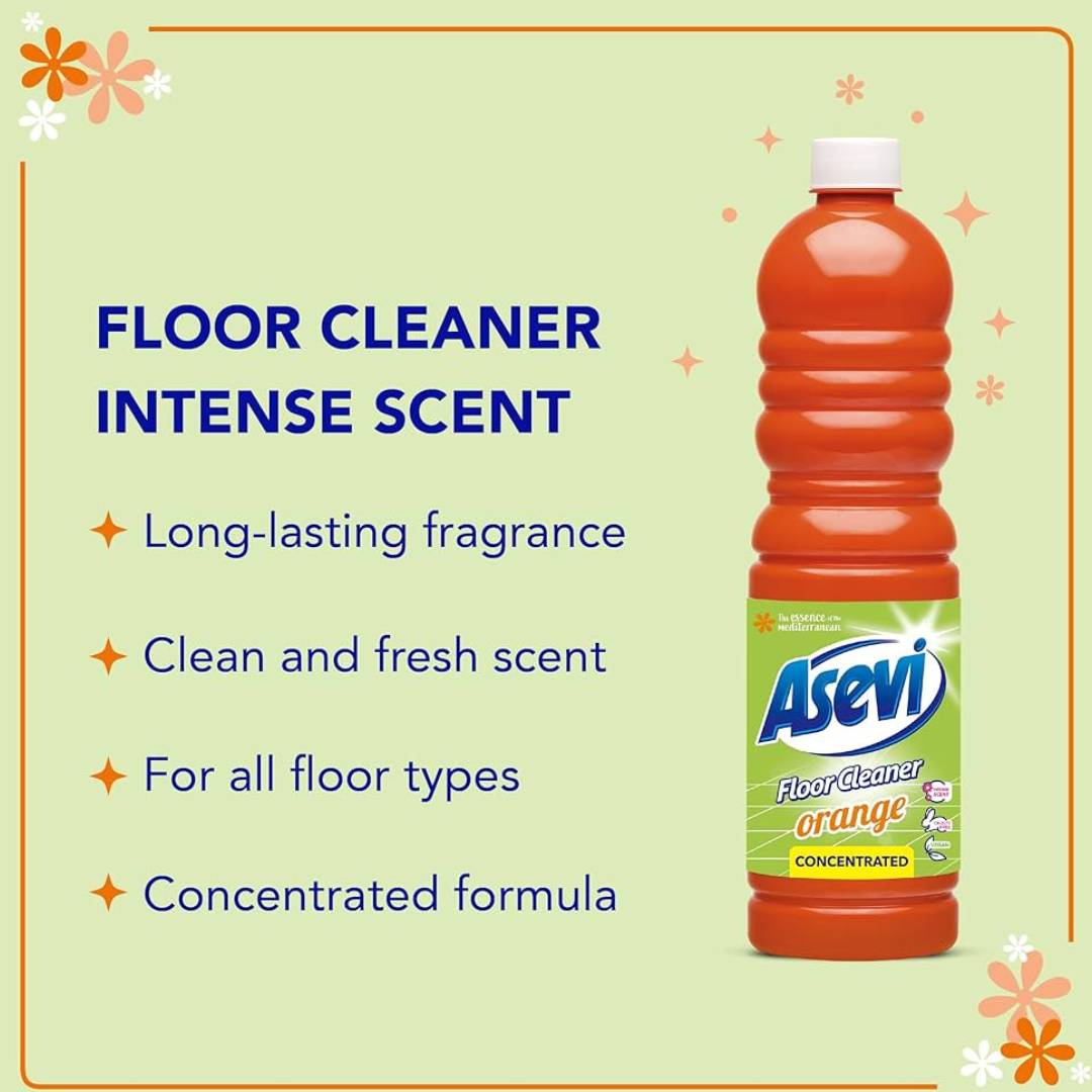 Asevi 1L Orange Powerful Floor Cleaner - MrPRICE.online