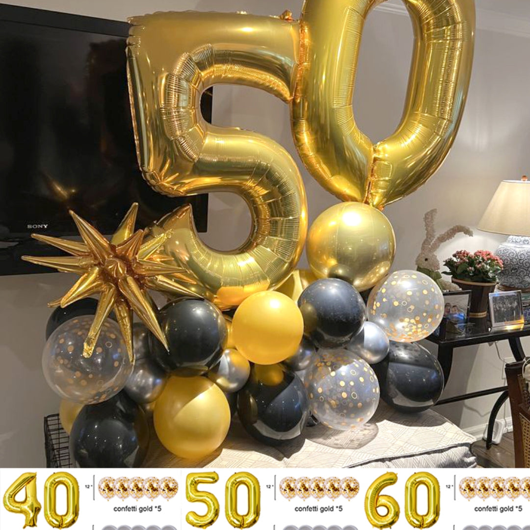 20pc Standing Number Balloon Party Set