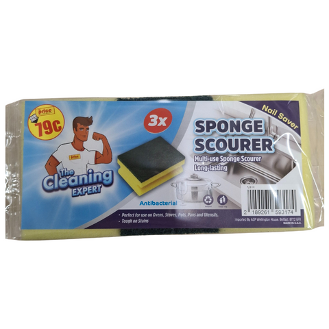 3-Pack Grooved Sponges - MrPRICE.online