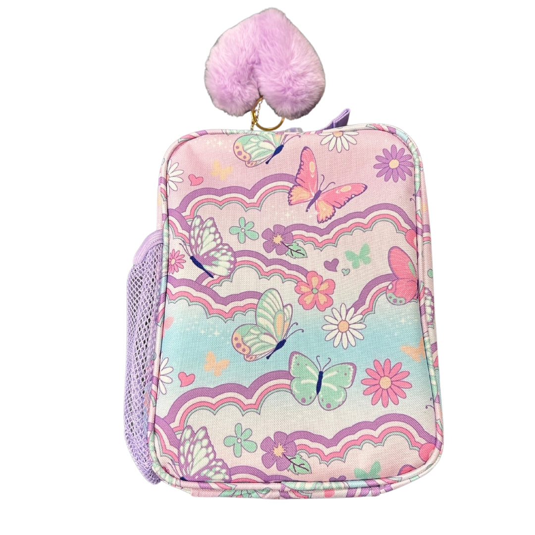 Purple PomPom Lunch Bag –1