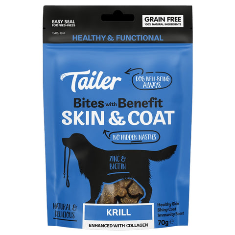 Tailer Bites Skin & Coat – Krill (70g) - MrPRICE.online