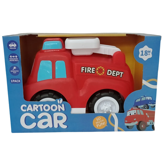 Cartoon Car Fire Engine