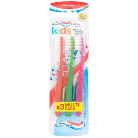 Aquafresh Kids Toothbrush 3pk (Ages 0–7) - MrPRICE.online
