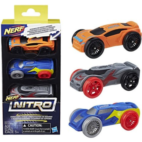 NERF Foam Cars 3pk - MrPRICE.online