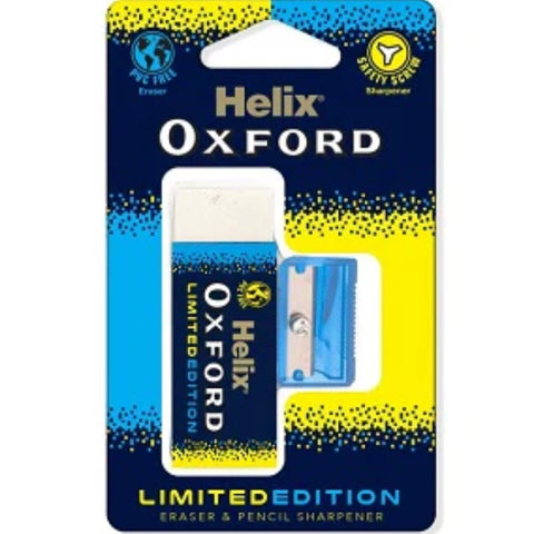 Eraser and Sharpener Set by Helix – Blue Clear - MrPRICE.online