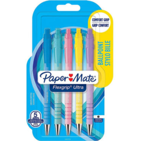 5pk Pastel FlexGrip Ballpoint Pens by PaperMate - MrPRICE.online