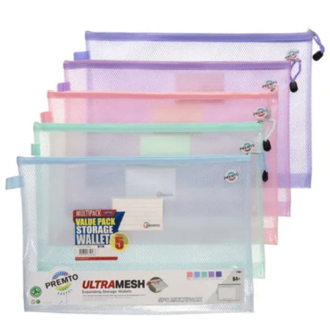 5-Pack Premto Pastel B4+ Mesh Wallets - MrPRICE.online