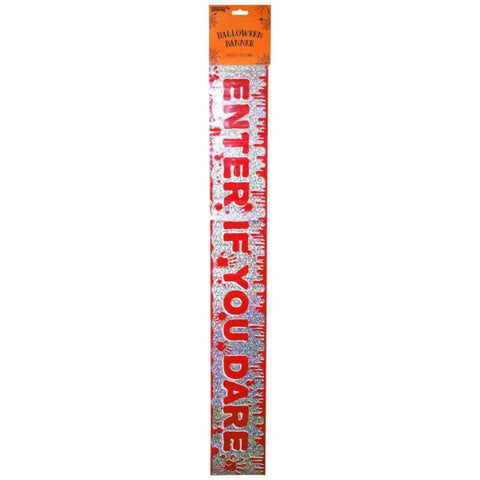 2.6m "Enter If You Dare" Banner – 72 Pack - MrPRICE.online