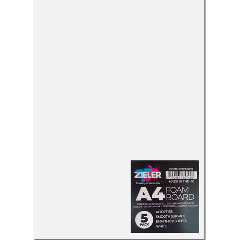 5-Pack A4 White Foam Boards – 5mm - MrPRICE.online