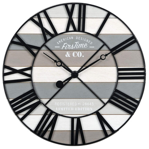 Metal Round Wall Clock – 24" - MrPRICE.online