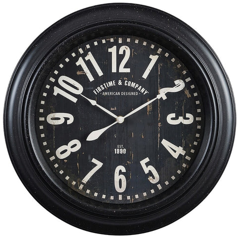 Black Round Wall Clock – 15 5/8" - MrPRICE.online